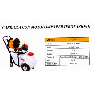 carrello per irrorazione marca  CM  50lt