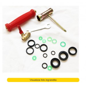 C50-100 KIT ACCESSORI CON IMPUGNATURA,VALVOLA A SFERA E PARAOLIO